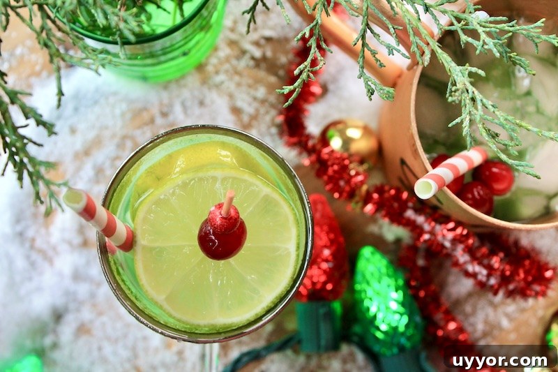 Grinch Christmas Apple Whiskey Moscow Mule Recipe 5 easy christmas party cocktail grinch