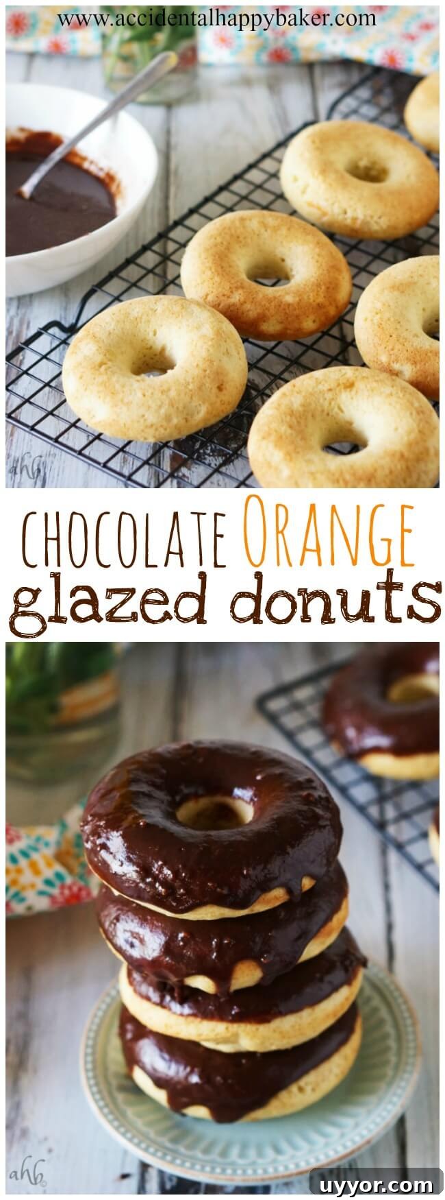 Chocolate Glazed Orange Donuts