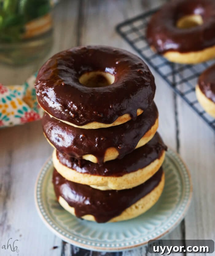 Chocolate Glazed Orange Donuts