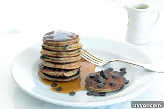 Banana Chocolate Chip Pancakes