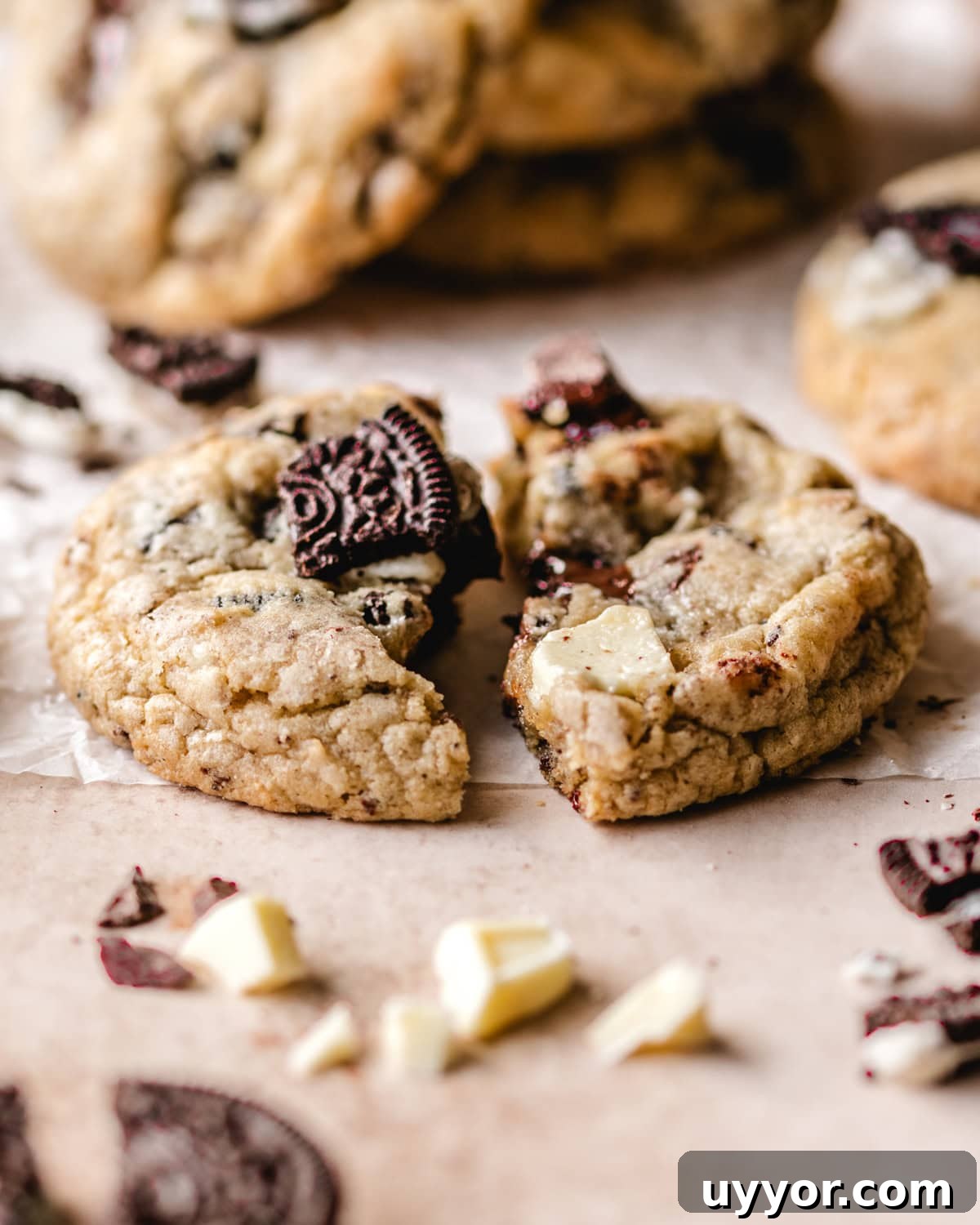 Oreo cookies and cream cookie recipe.