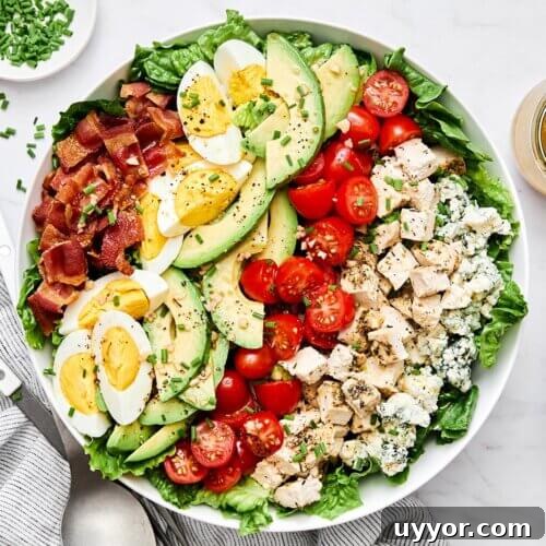 A bowl of Cobb salad.