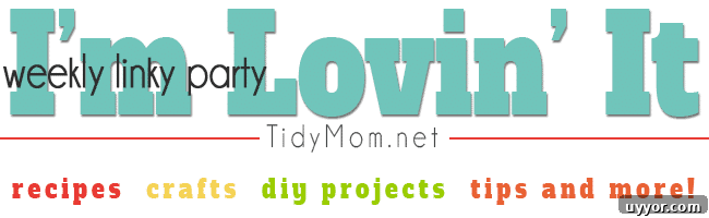 I'm Lovin It Party at TidyMom.net every week! I'm Lovin It Party at TidyMom.net every week!