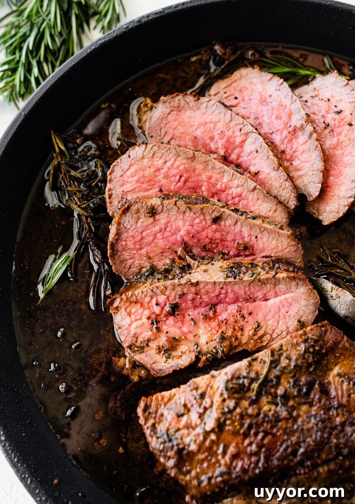 How to make Best Skillet Tri-Tip Steak Recipe (step-by-step) instructions: add meat back to the ban and soak up the pan juices. 