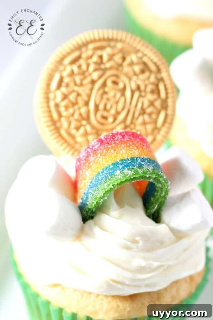 St. Patrick's Day Rainbow Cupcakes Recipe St. Patrick's Day Cupcakes Recipe