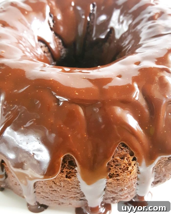 Chocolate Pudding Sour Cream Bundt Cake from a Box Mix 3 Chocolate Pudding Sour Cream Bundt Cake