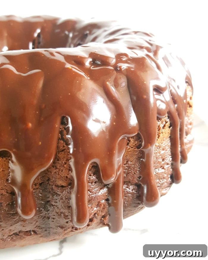 Chocolate Pudding Sour Cream Bundt Cake from a Box Mix 5 Chocolate Pudding Sour Cream Bundt Cake