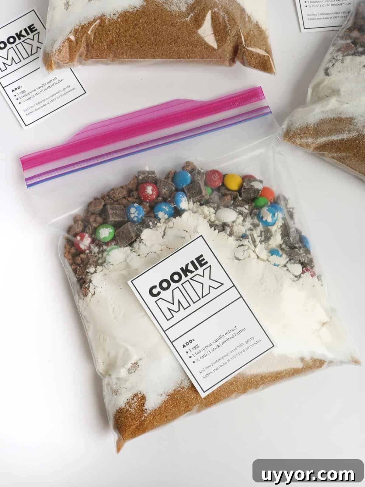 DIY homemade cookie dough mix