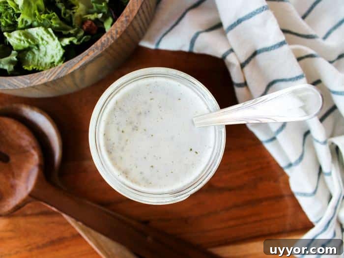 Easy Dairy Free Ranch Dressing horizontal