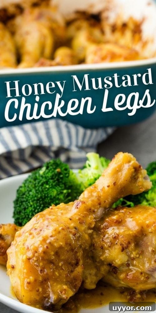 Crispy Honey Mustard Baked Chicken Drumsticks Recipe 18 chicken drumsticks with yellow sauce on them