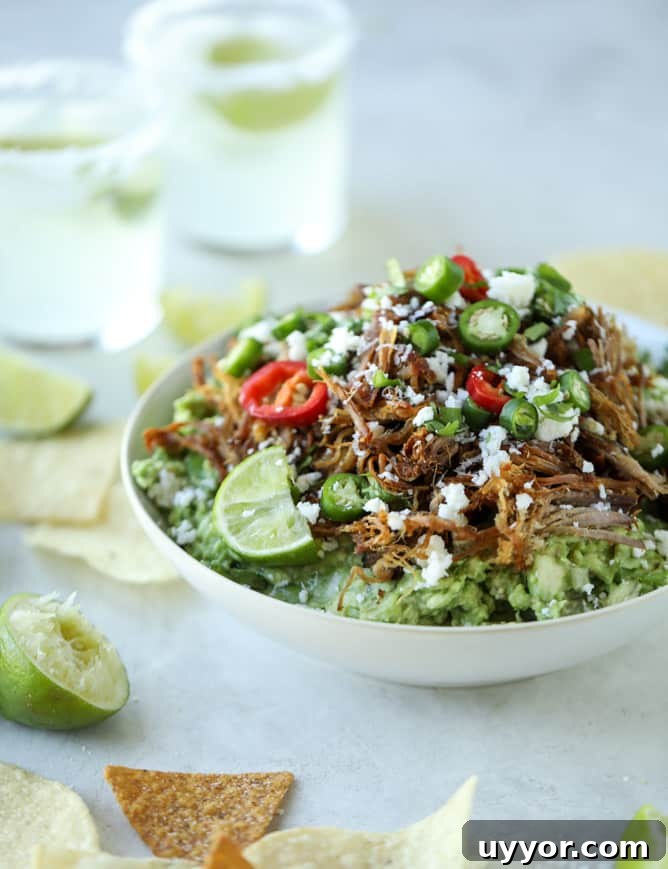 Crispy Carnitas with Creamy Guacamole Recipe 2 crispy carnitas guacamole