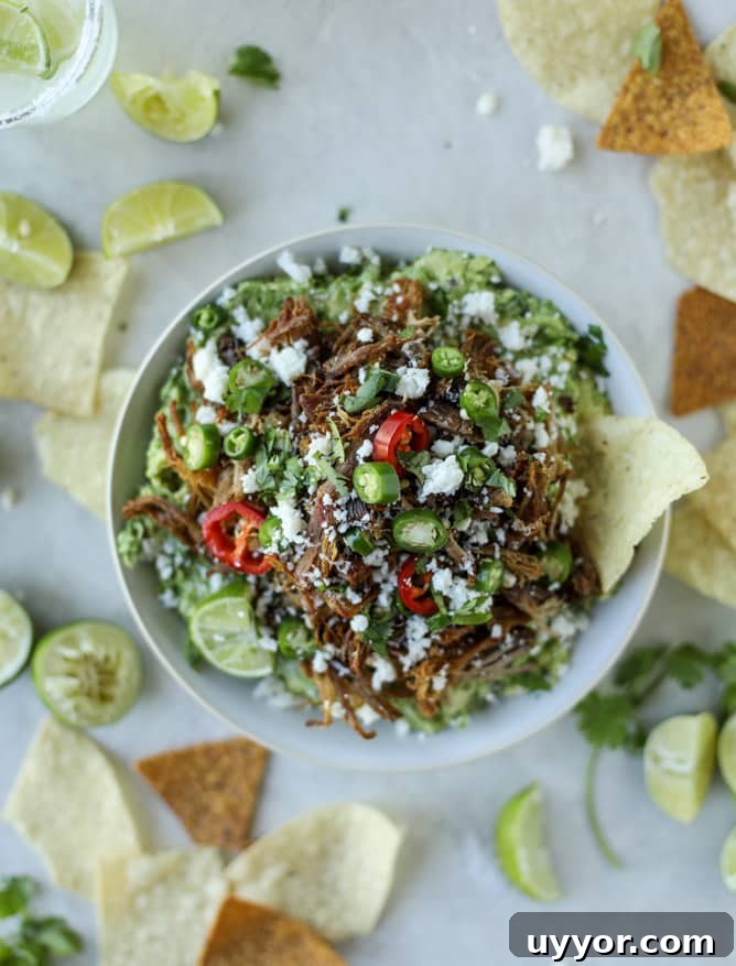Crispy Carnitas with Creamy Guacamole Recipe 10 crispy carnitas guacamole