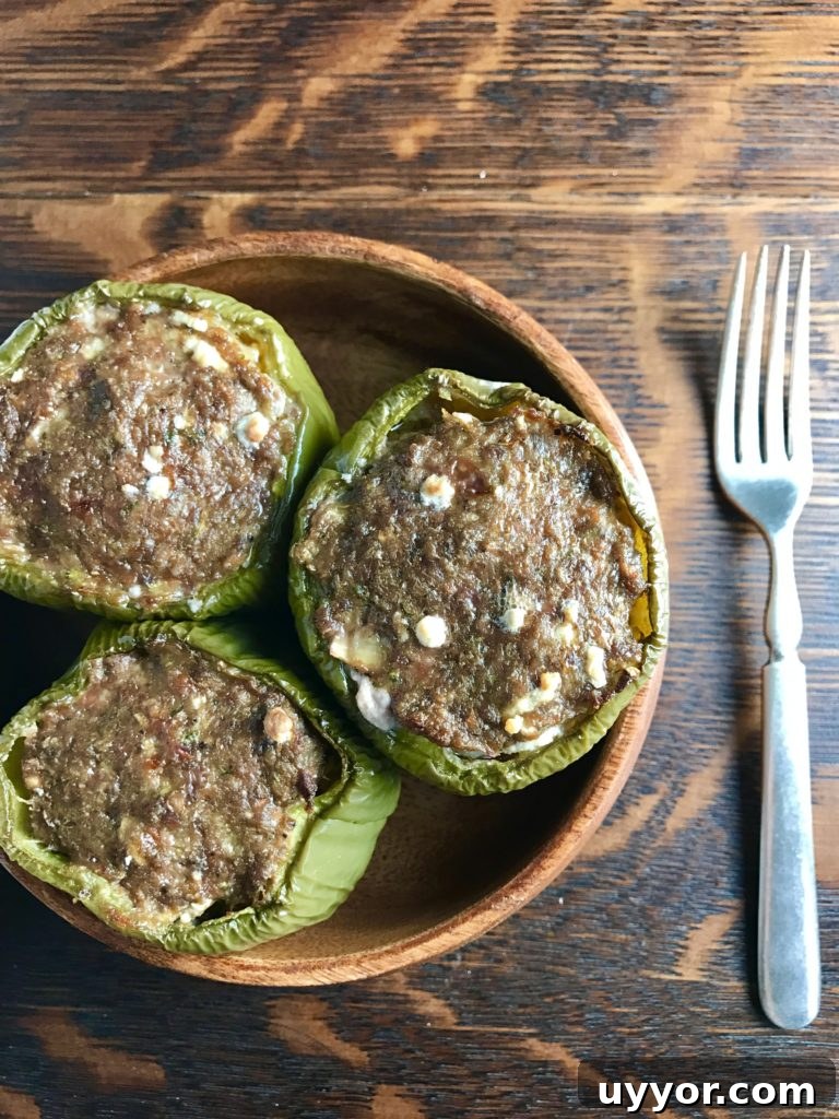 meat stuffed bell peppers