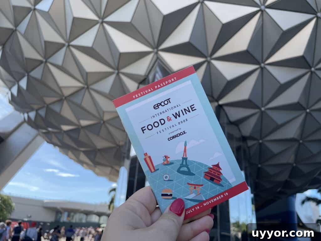 Top Tips for Navigating Epcot Festivals Like a Pro 5 Passport from the Food and Wine Festival.