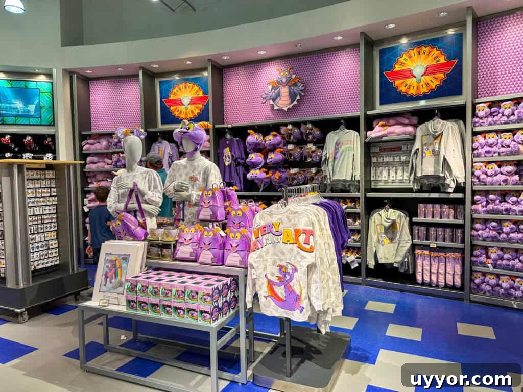 Top Tips for Navigating Epcot Festivals Like a Pro 10 Figment merch from the Festival of the Arts.
