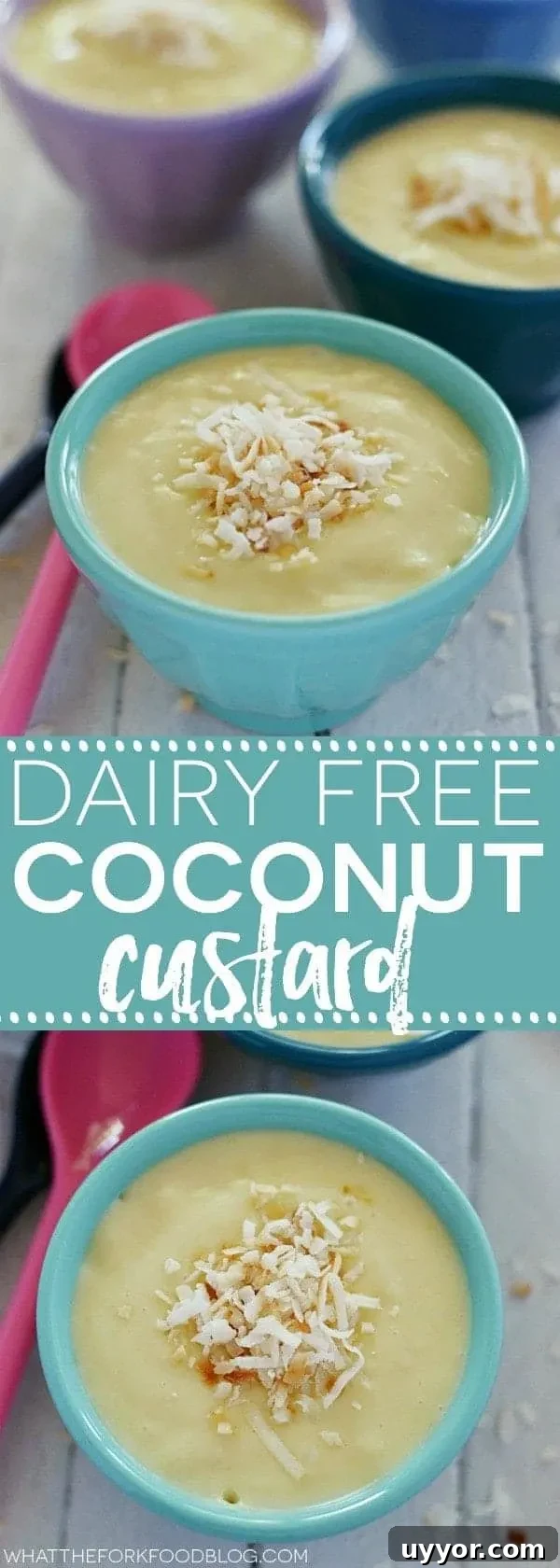 Dairy Free Coconut Custard from What The Fork Food Blog | whattheforkfoodblog.com