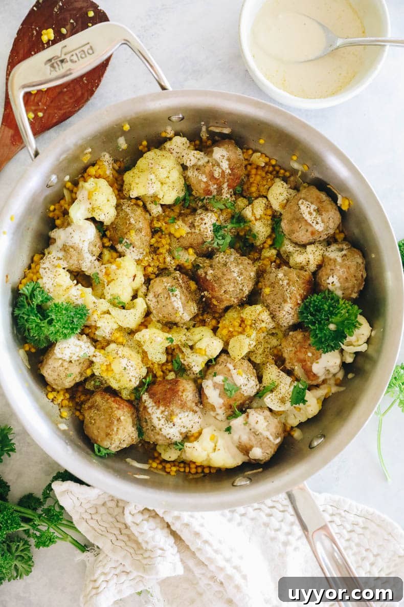 One-Pot Za'atar Turkey Meatballs with Fluffy Couscous 2 img 57695 1