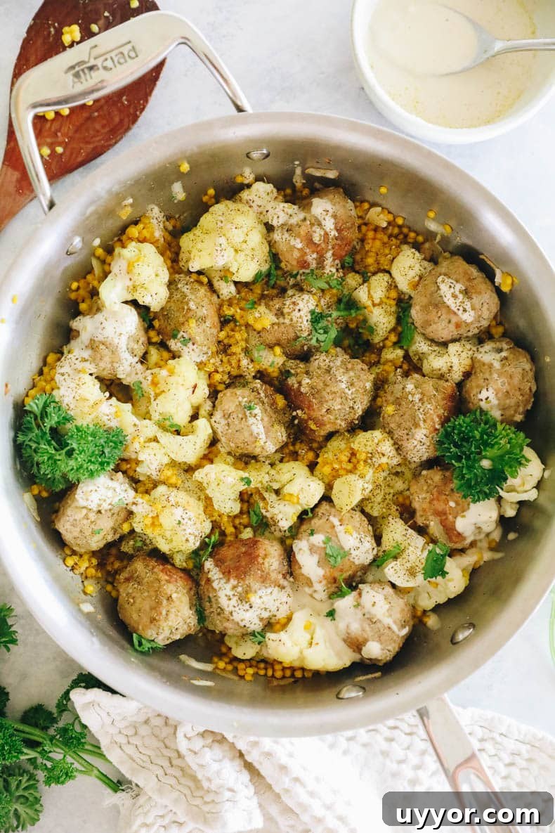 One-Pot Za'atar Turkey Meatballs with Fluffy Couscous 8 img 57695 7