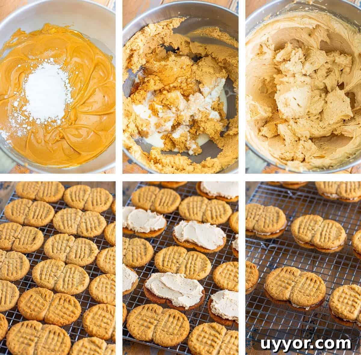 Homemade Nutter Butter Cookies: Chewy Peanut Butter Sandwich Cookies Recipe 6 how to make the frosting for Nutter Butter Cookies