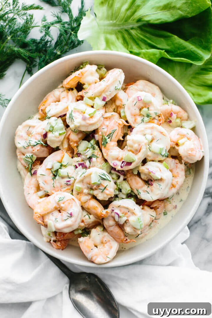 Top 10 Must-Try Recipes from 2022: Reader Favorites and Trends 6 Shrimp salad in a large white bowl