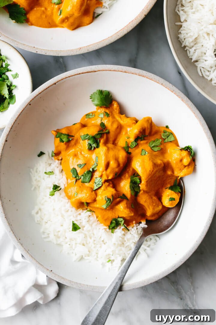 Top 10 Must-Try Recipes from 2022: Reader Favorites and Trends 10 Butter chicken with rice in a bowl.