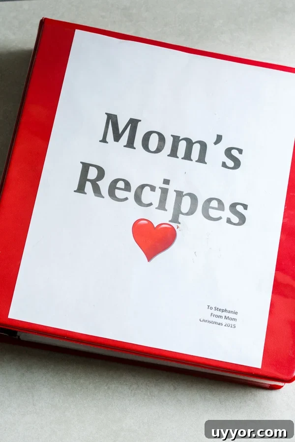 Mom's Recipes Cookbook Mom's Recipes Cookbook
