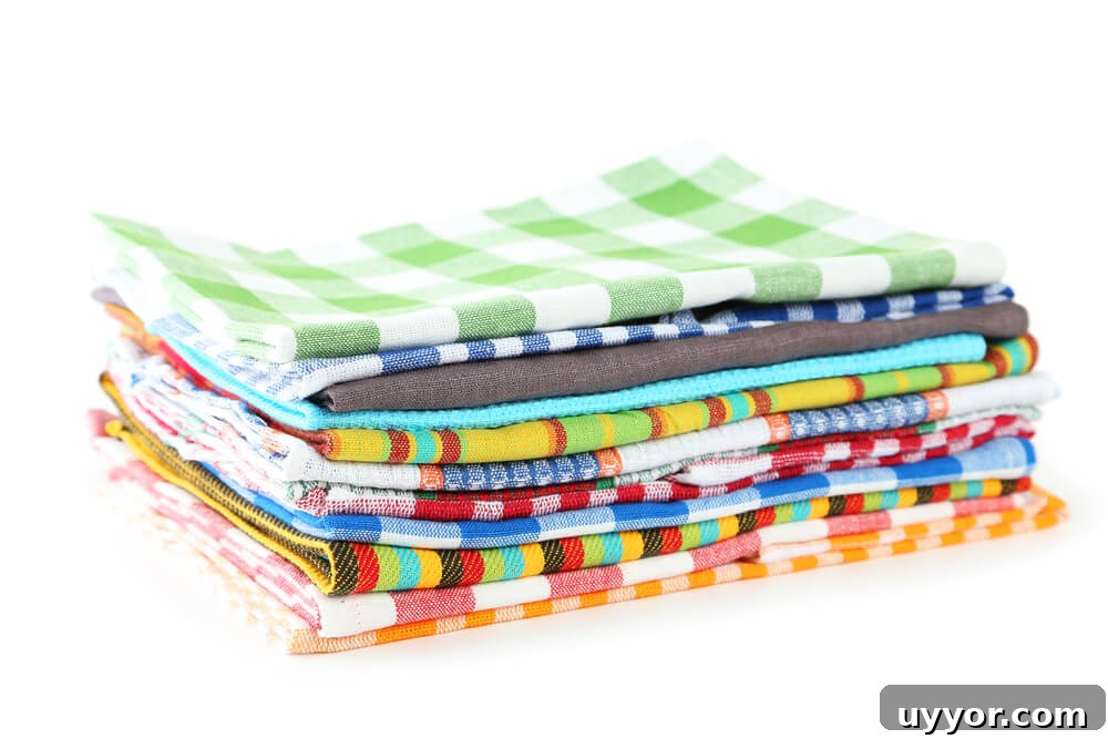 Cloth napkins are an easy way to reduce kitchen waste