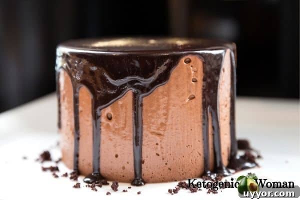 chaffle dessert alternative finish with chocolate drip down sides