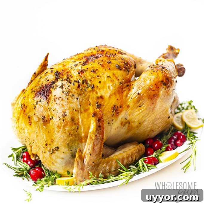Garlic Butter Herb Roasted Turkey
