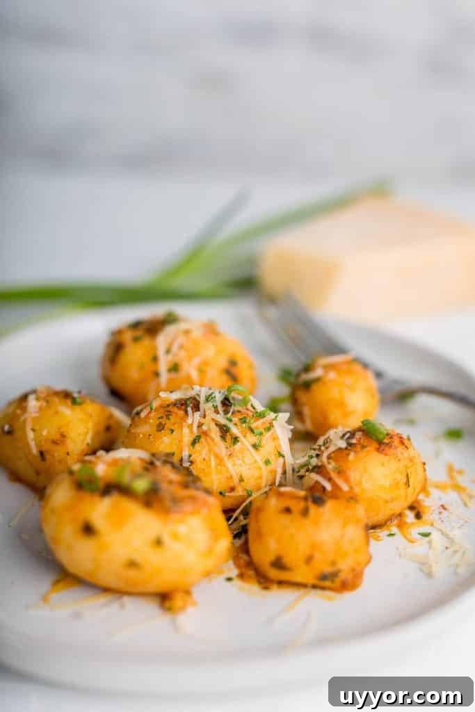 A close up shot of How to Cook Canned New Potatoes