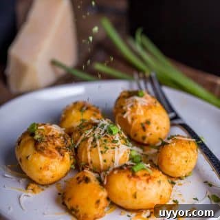 A plate of canned new potatoes