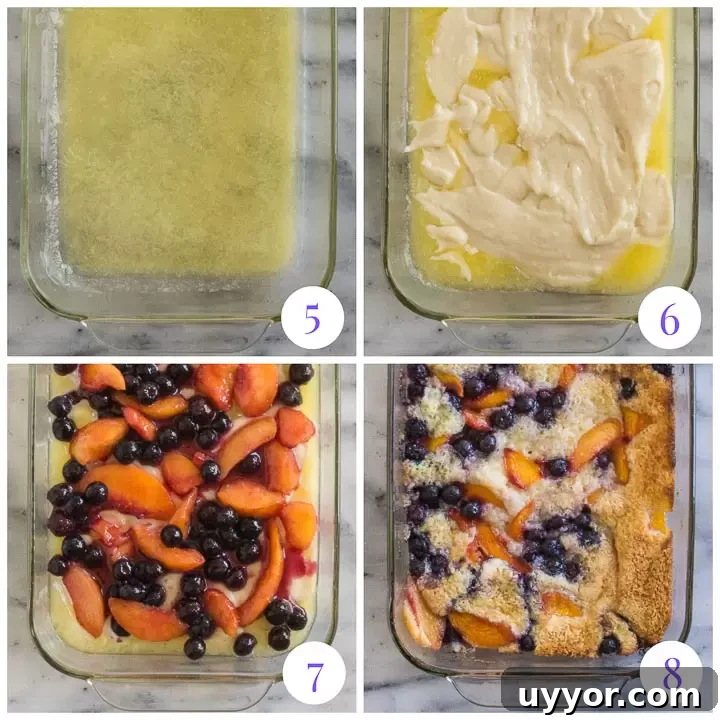 Perfect Blueberry Peach Cobbler Recipe for Summer Desserts 4 how to finish cobbler step by step