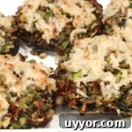 Stuffed Portobello Mushrooms with Brussels Sprouts and Goat Cheese 4 Brussels Sprouts stuffed Portobellos