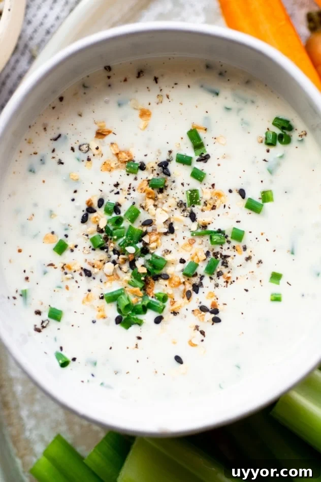 Close up of everything bagel spiced ranch