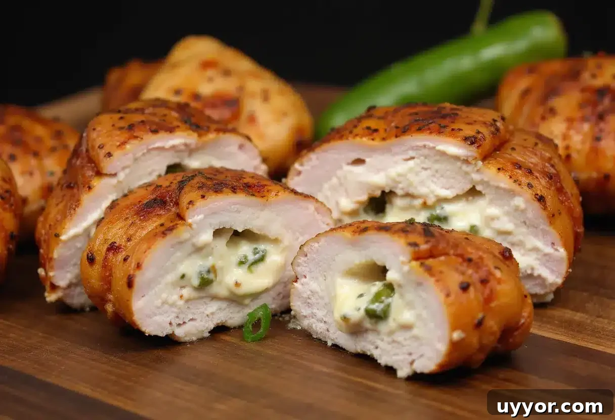 Smoked Stuffed Chicken Breasts with Creamy Cheese Filling 2 smoked stuffed chicken breast