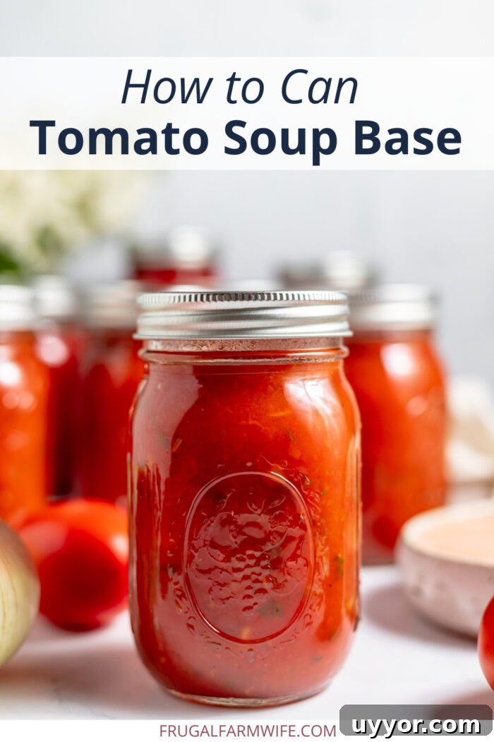 canning tomato soup base