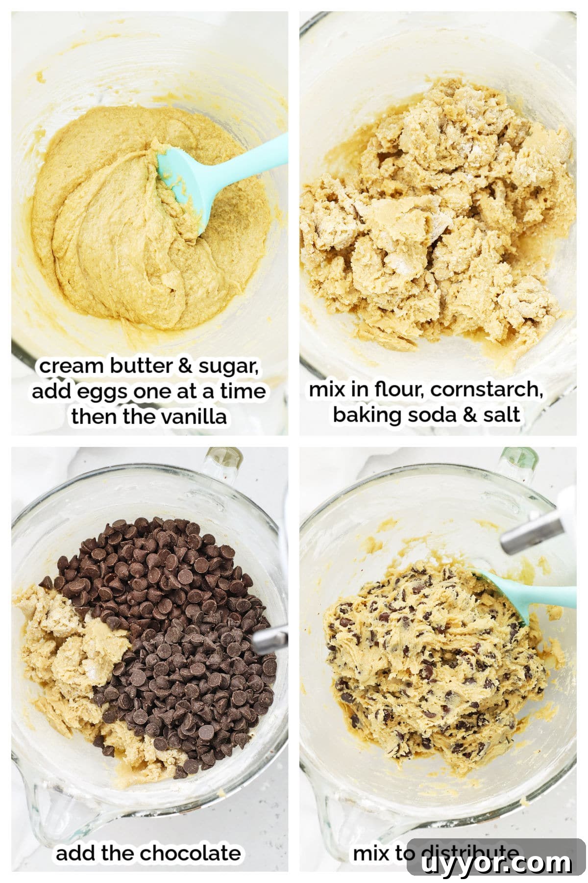 Gluten-Free Levain-Style Chocolate Chip Cookies 5 making gluten-free levain chocolate chip cookie dough step by step