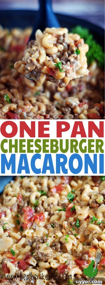 One-Pot Cheeseburger Macaroni Skillet Recipe 5 One Pan Cheeseburger Macaroni