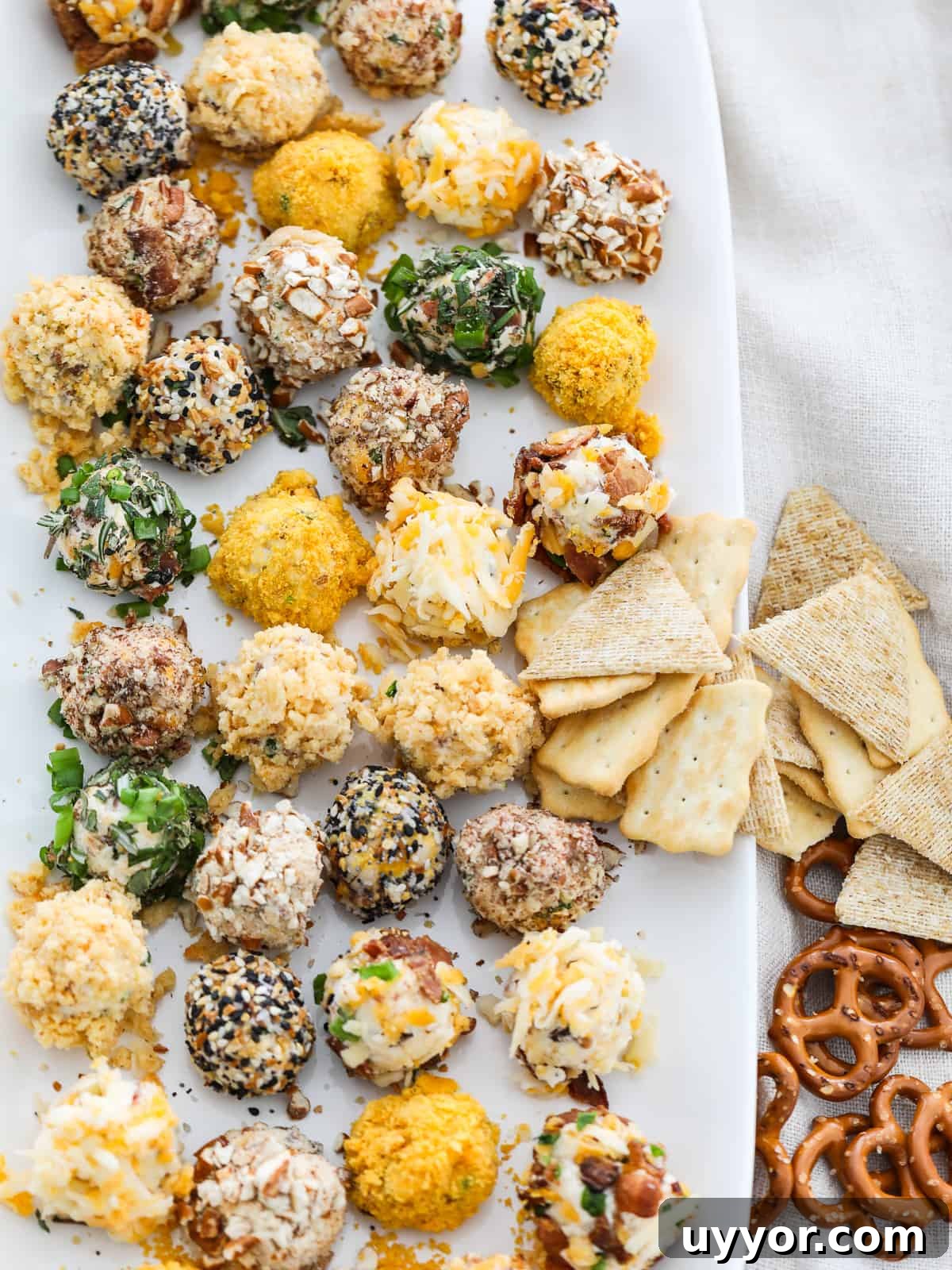 Savory Mini Cheese Truffles: Bite-Sized Party Cheese Balls 2 Small cheese truffle appetizers
