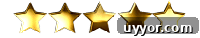 5 golden stars for rating recipes