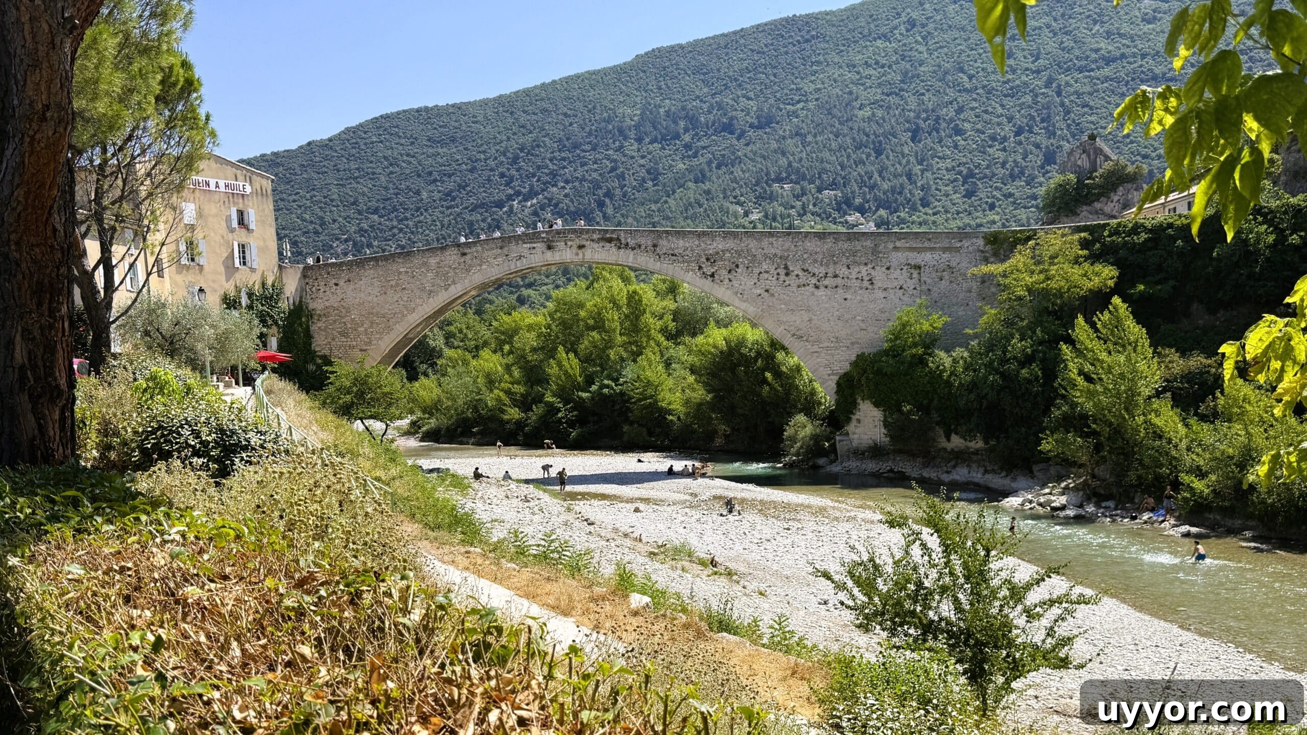 48 Hours in Provence: Follow Lavender from Field to Essential Oil 11 Bridge in Provence over river.