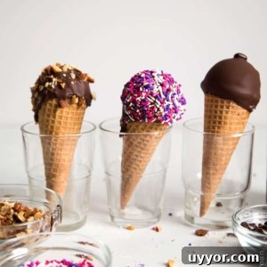 Coconut Sundae Cones