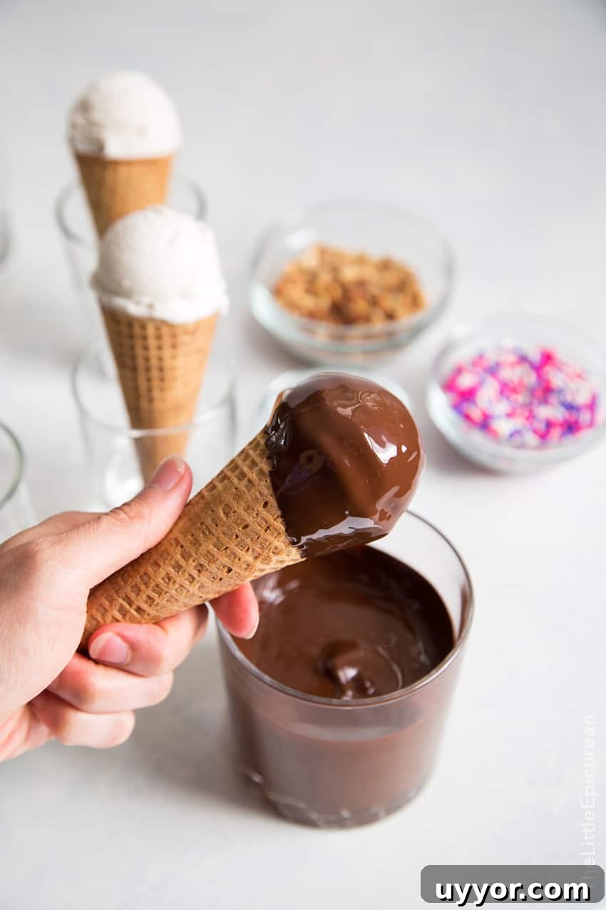 Coconut Sundae Cones