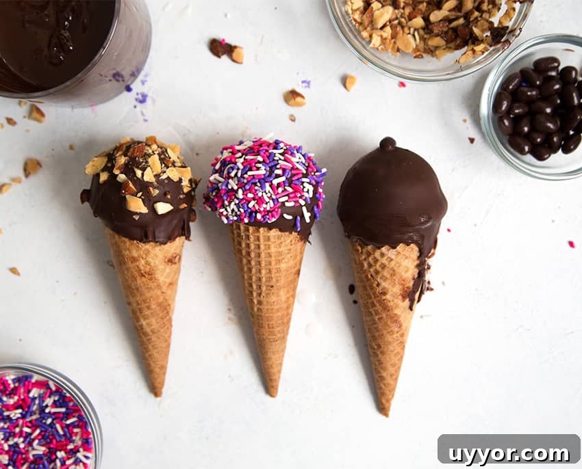 Coconut Sundae Cones