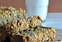 Tropical Banana Bread with Sugared Macadamia Crumble