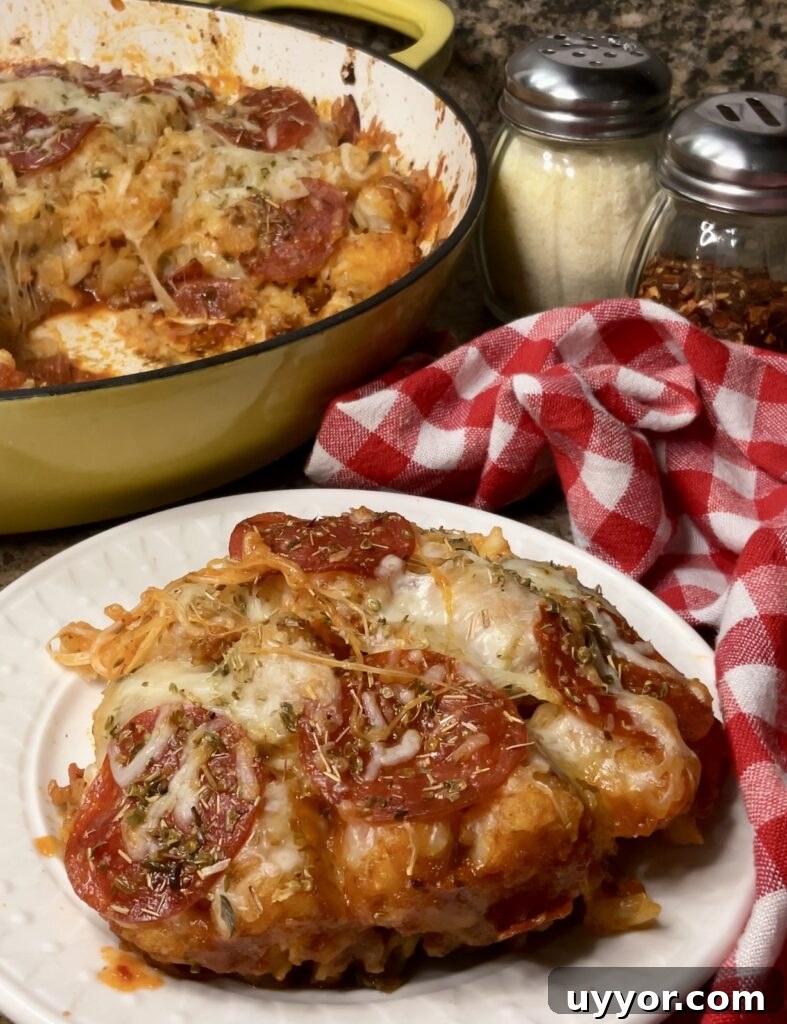 Pizza Tater Tot Casserole