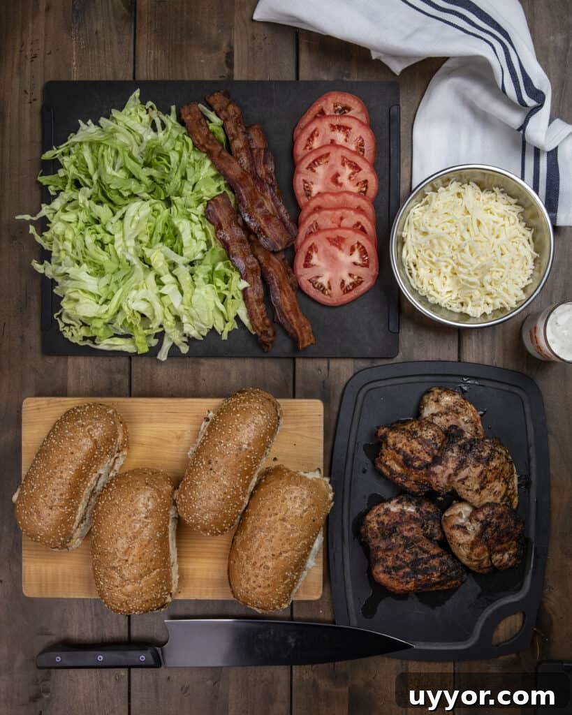 Crispy Chicken Bacon Ranch Sub Sandwich Recipe 6 img 966 5